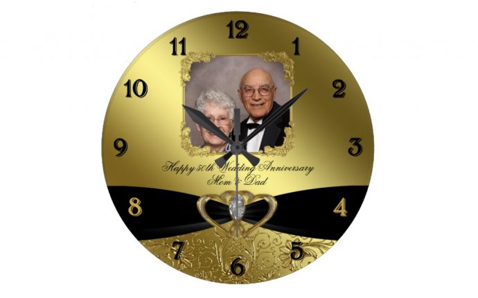 Anniversary Wall Clocks | Zazzle