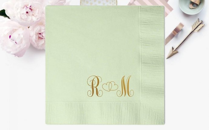 Personalized Napkins Personalized Napkins Wedding Personalized