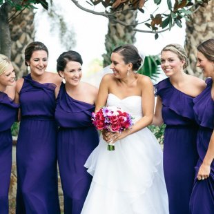 amethyst bridesmaid dresses