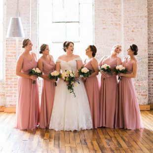 dusty rose bridesmaid dresses